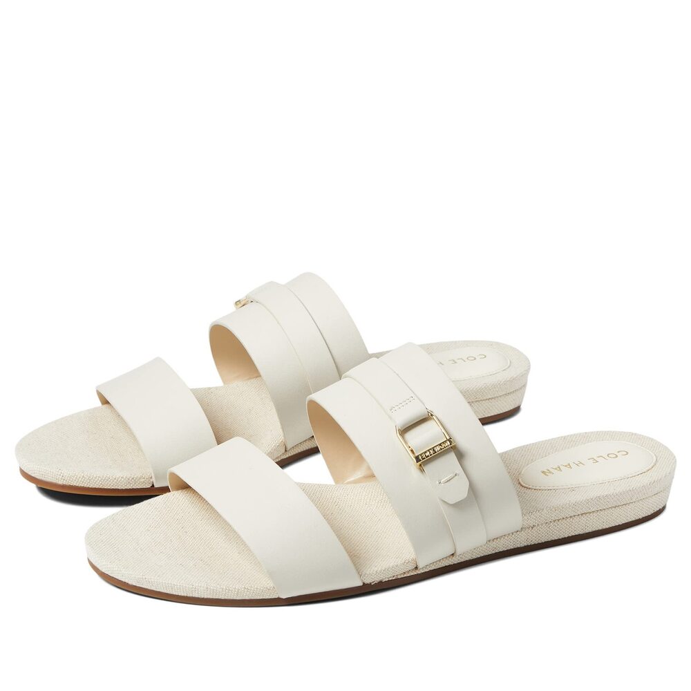 Cole Haan Francine Demi Wedge Slide Ivory 8 B (M)